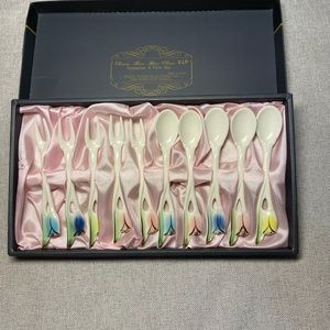- ChumBone Teaspoon & Fork Set. New with box